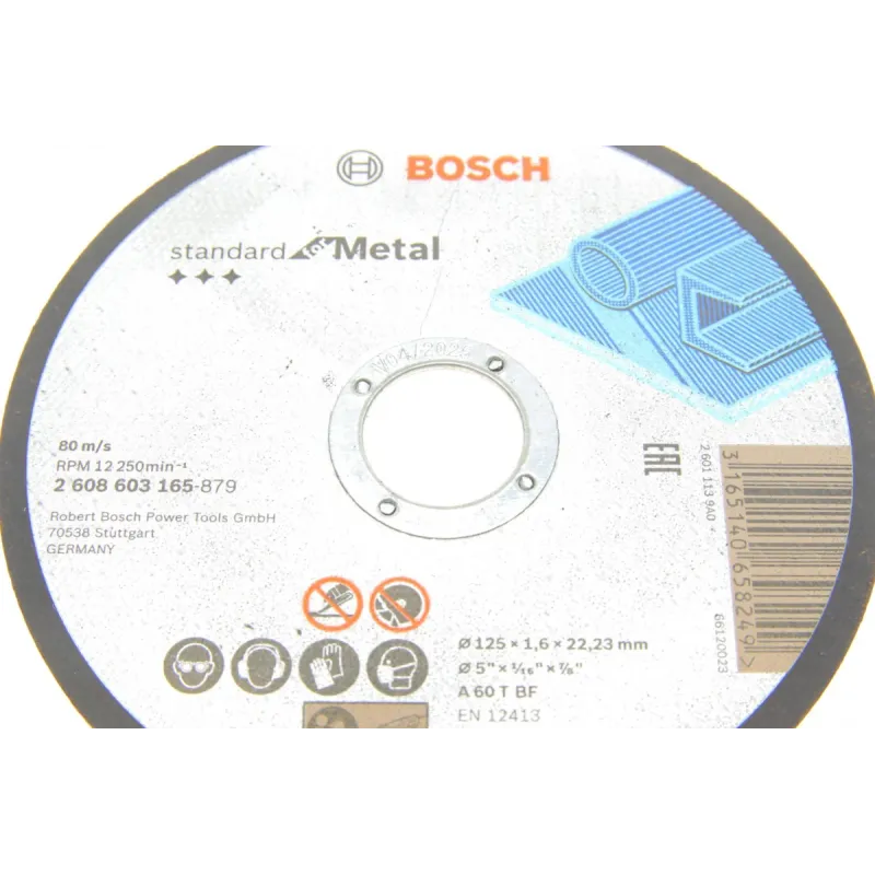 Круг відрізний BOSCH 2 608 603 165 125x1,6x22,23 мм