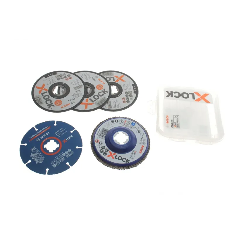 Набір кругів відрізних та шліфувальних BOSCH X-LOCK 125x1x22,23 мм 2 608 619 374 (5 од.)
