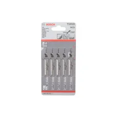 Полотно для лобзика BOSCH T101D Clean for Wood 2 608 630 032 (5 шт.)