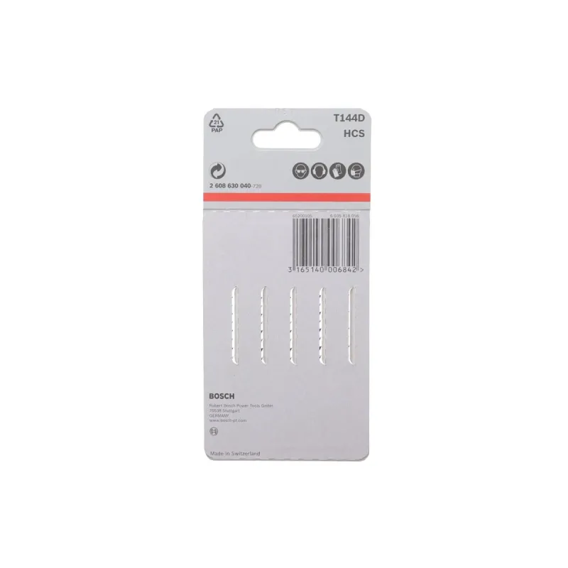 Полотно для електролобзика BOSCH T144D Speed for Wood 2 608 630 040 (5 шт.)