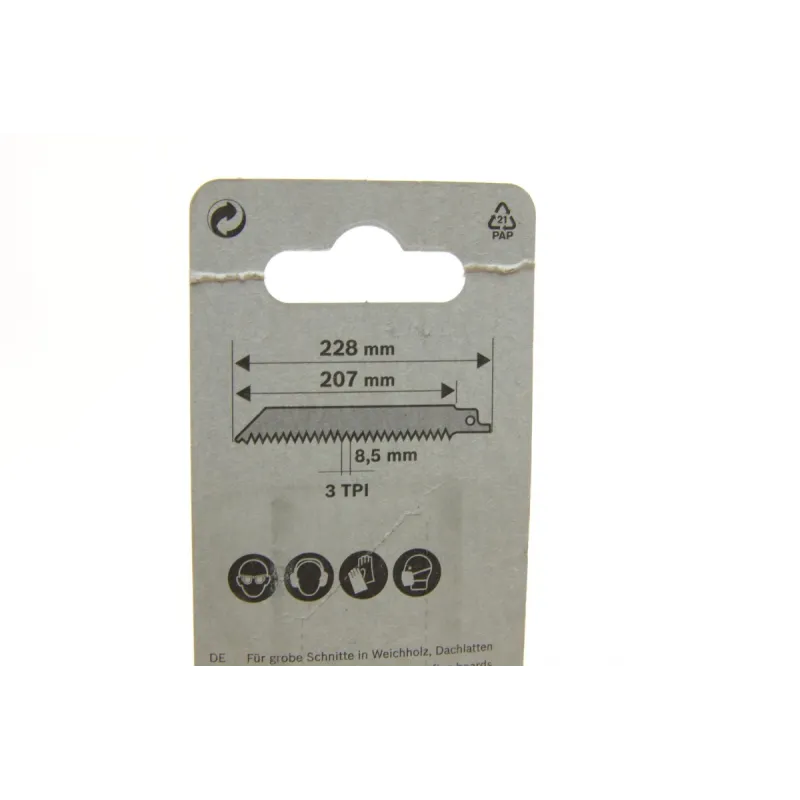 Полотно для шабельної пилки BOSCH S 1111 K Basic for Wood 2 609 256 700 (к-кт 2 шт.)