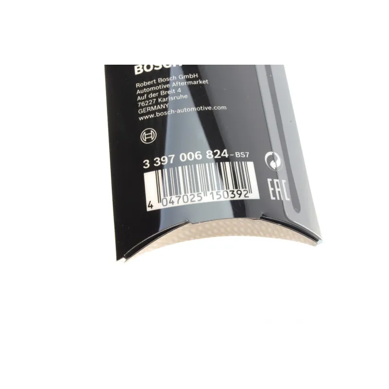 Щітка склоочисника безкаркасна BOSCH 3 397 006 824 (400 мм) для Mercedes-Benz, Nissan, Opel, Renault, Skoda, Volkswagen