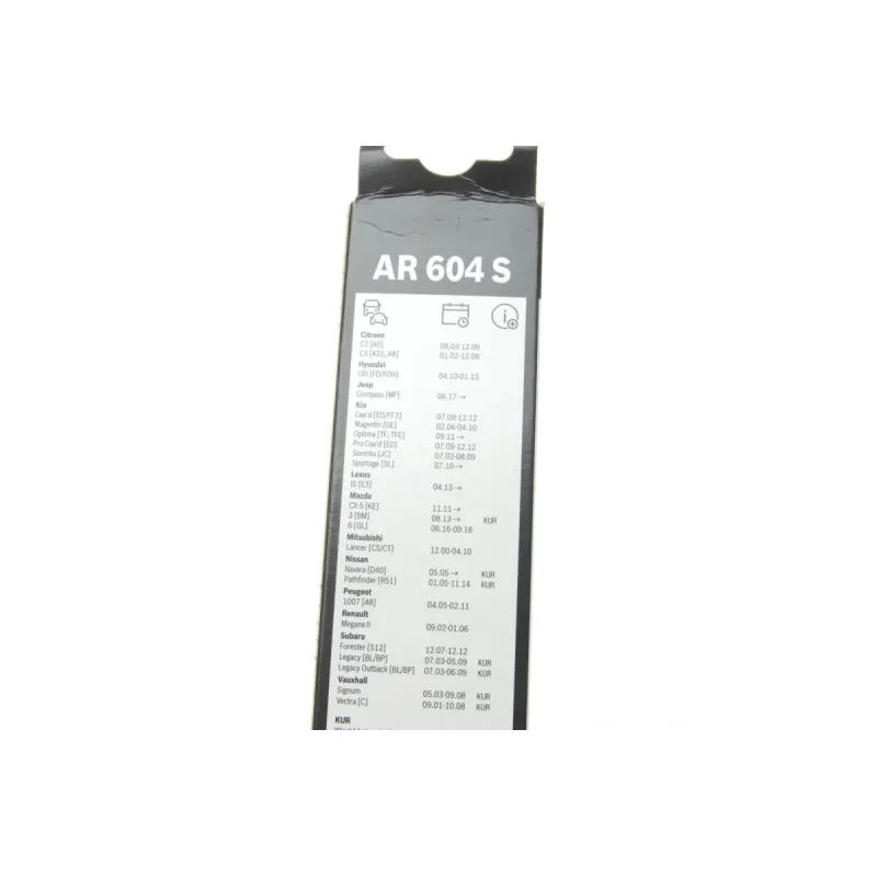 Щітки склоочисника BOSCH 3 397 007 047 безкаркасні (600/450мм) для Citroen C2, C3, Chevrolet Orlando