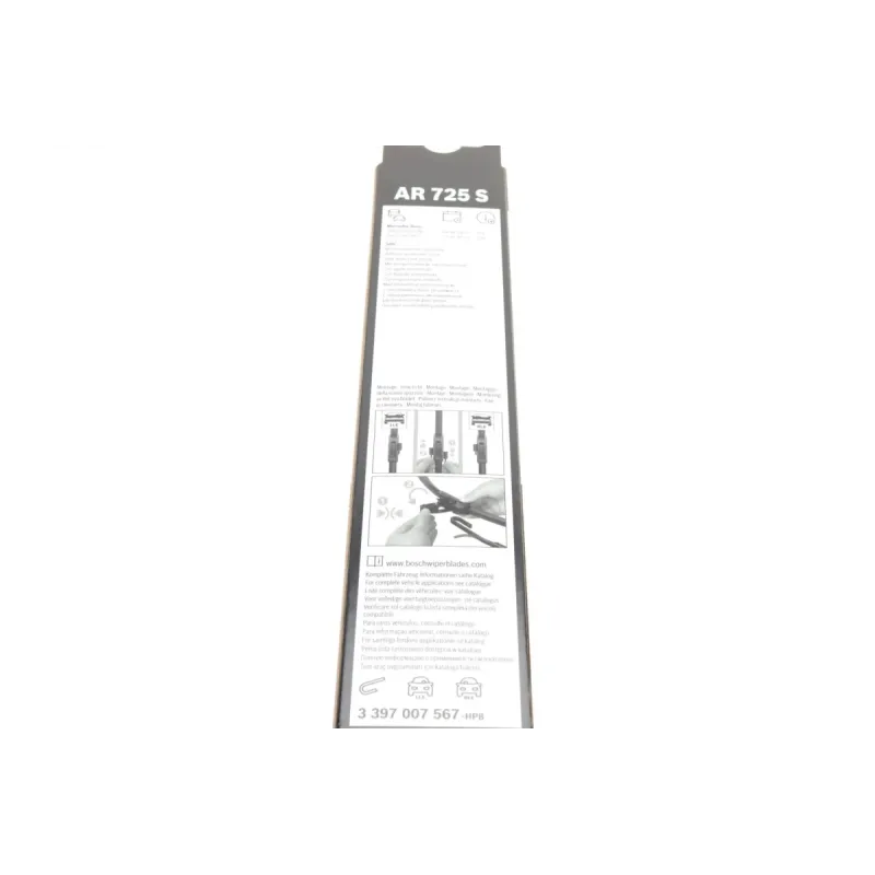 Щітки склоочисника BOSCH 3 397 007 567 безкаркасні з форсункою для Mercedes-Benz Vito W638 1996-2003 (650/550 мм)