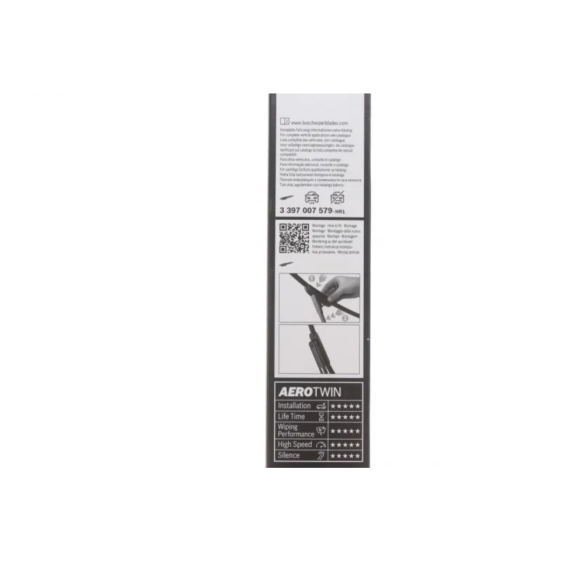 Щітки склоочисника BOSCH 3 397 007 579 безкаркасні 600/400 мм для BMW 3 (E92/E93) 2006-2013