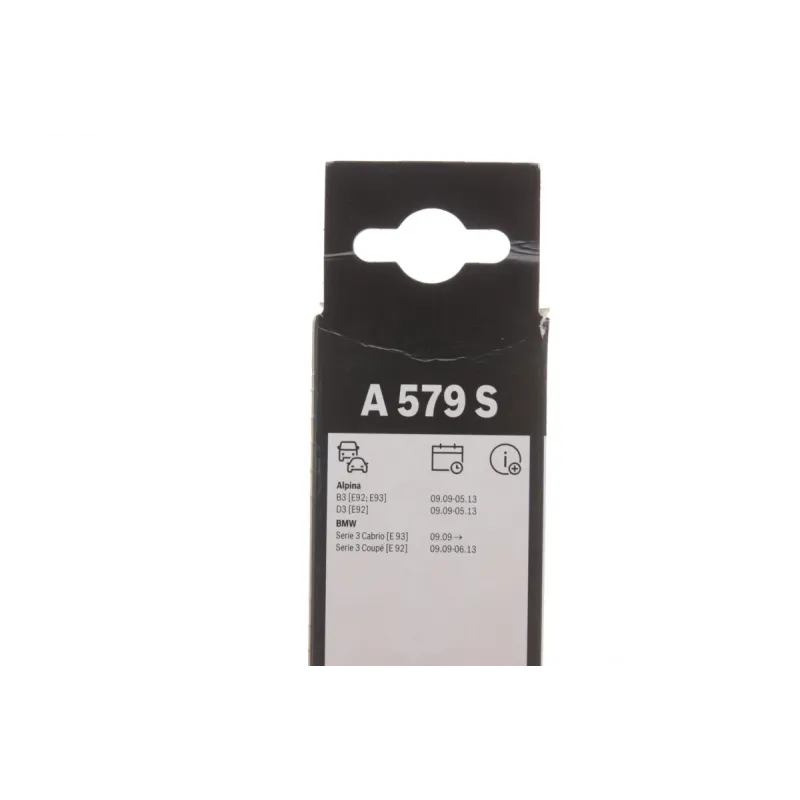 Щітки склоочисника BOSCH 3 397 007 579 безкаркасні 600/400 мм для BMW 3 (E92/E93) 2006-2013