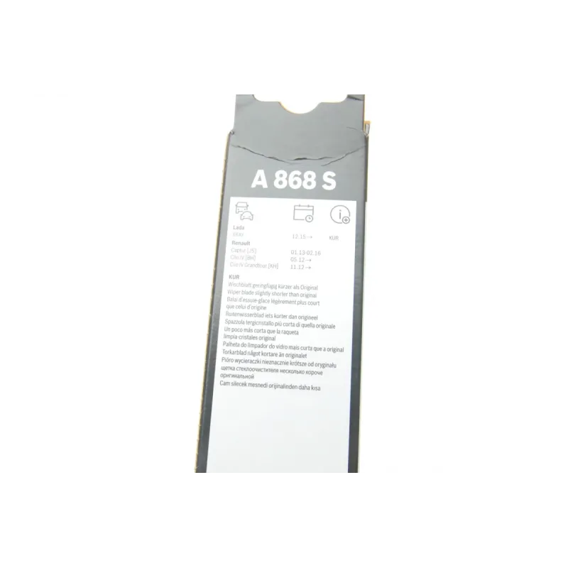 Щітки склоочисника BOSCH 3 397 007 868 безкаркасні 650/340 мм для Renault Clio IV (BH_) 2012-2021, Lada XRAY 2016-