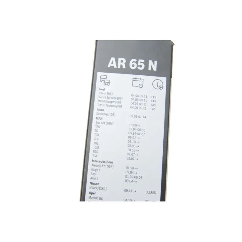 Щітка склоочисника безкаркасна BOSCH 3 397 008 844 для Mercedes-Benz Atego, Iveco EuroCargo, MAN TGA 650 мм