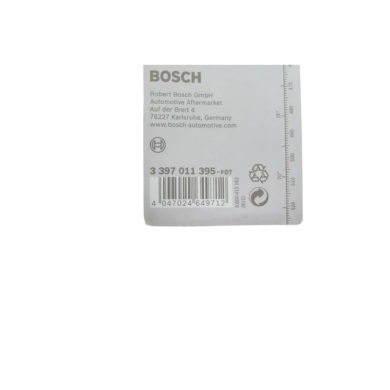 Щітка склоочисника BOSCH 3 397 011 395 для Audi A6, Citroen Jumpy, Fiat Ducato 500 мм