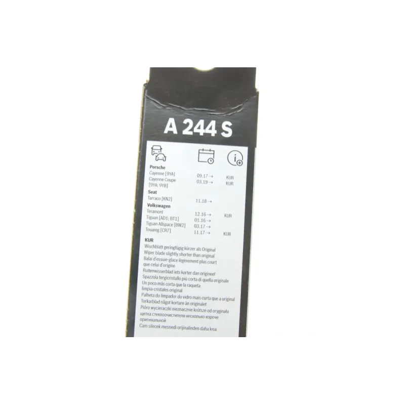 Щітки склоочисника BOSCH 3 397 014 244 безкаркасні 625/550мм для Volkswagen Tiguan AD1 2016-