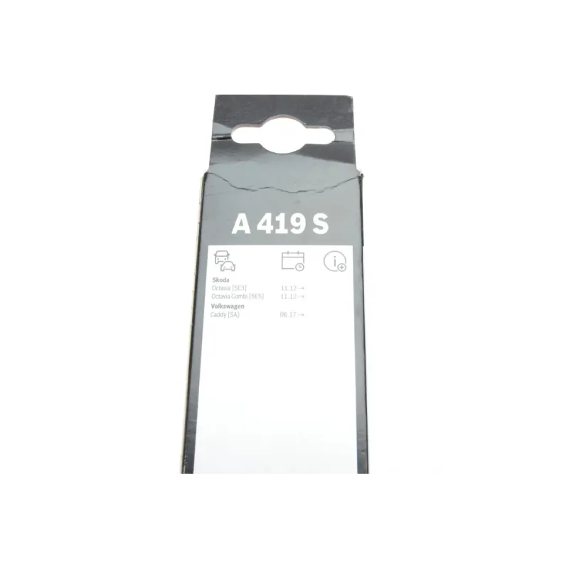 Щітки склоочисника BOSCH 3 397 014 419 безкаркасні (600/450мм) для Skoda Octavia 12-, VW Caddy IV 15-