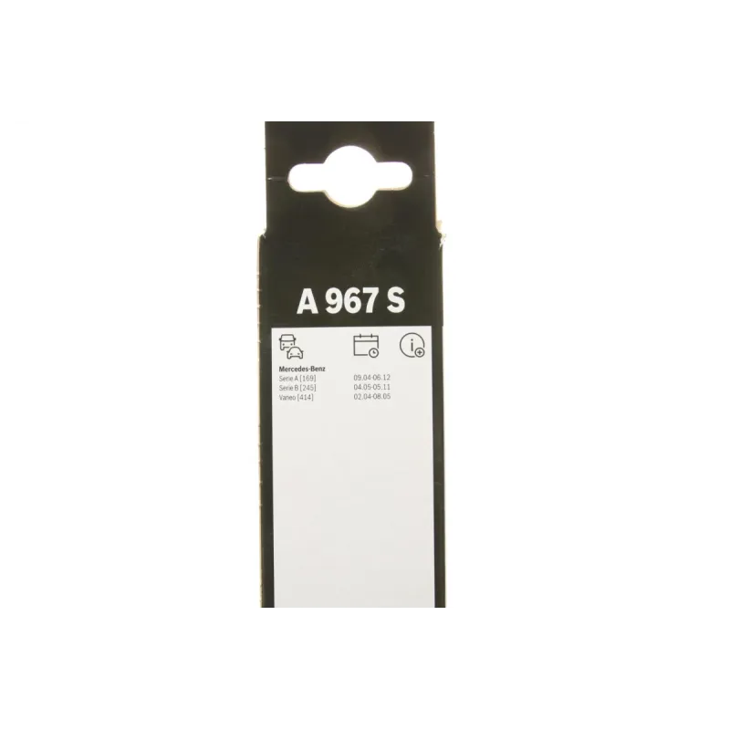 Щітки склоочисника BOSCH 3 397 118 967 безкаркасні (650/575мм) для Mercedes-Benz A-Class W169, B-Class W245