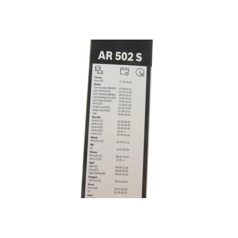 Щітки склоочисника BOSCH 3 397 118 995 безкаркасні (500/450мм) для Chevrolet Astra, Citroen Chanson, Honda Civic