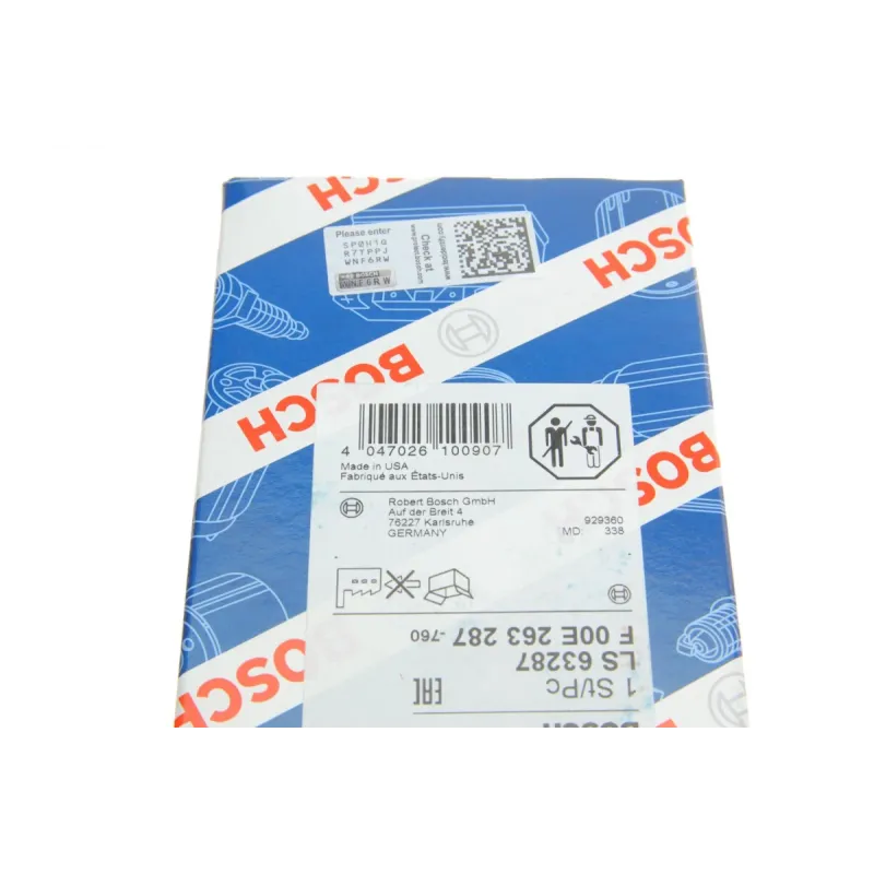 Лямбда-зонд BOSCH F 00E 263 287 для Mercedes-Benz E-Class W124, Fiat Punto 1990-2005, 795 мм