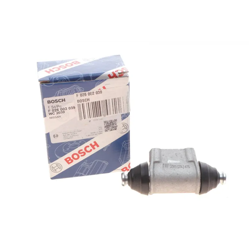 Циліндр гальмівний задній BOSCH F 026 002 039 для Nissan Micra 0.9/1.0/1.5 dCi 2016- (d=19.00mm)