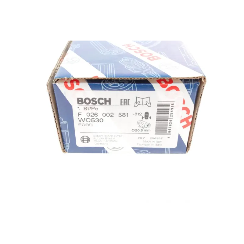 Циліндр гальмівний задній BOSCH F 026 002 581 для Ford Escort Mk VII 1995-1998, Fiesta 1996-2003, діаметр 20.64 мм