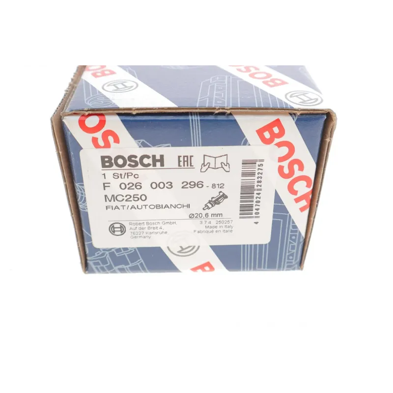 Циліндр гальмівний головний BOSCH F 026 003 296 для Fiat Panda, Regata, Ritmo, Uno 1980-2006 (d=20.64mm)