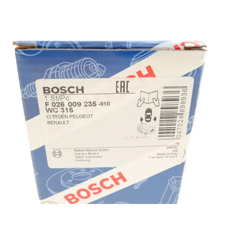 Циліндр гальмівний задній BOSCH F 026 009 235 (d=20.64mm) для Peugeot 206, Citroen C-Elysee