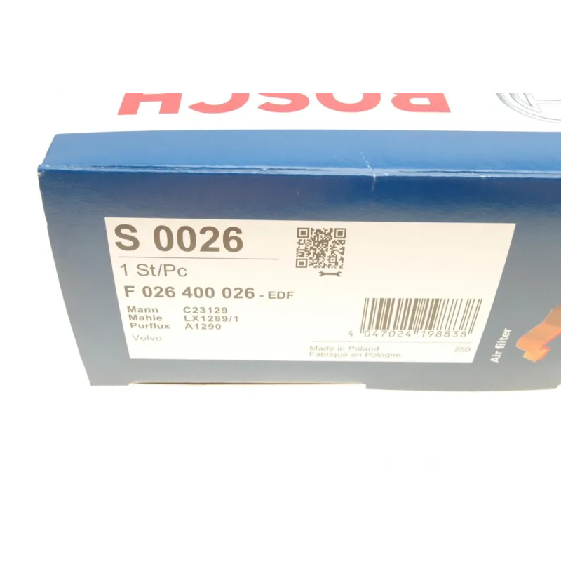 Фільтр повітряний Volvo S60/V70/XC70/XC90 2.4D 02-14
