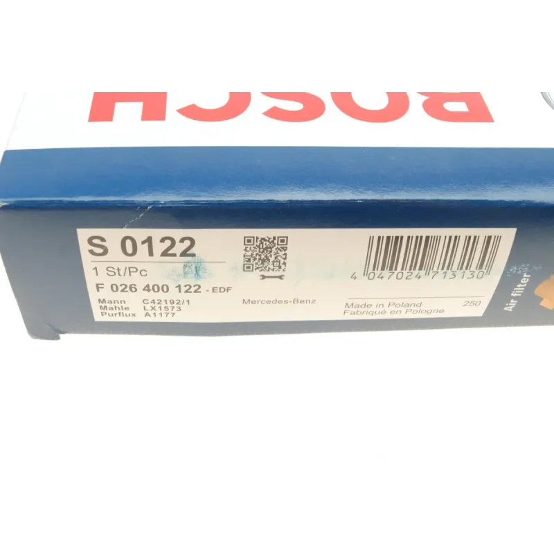 Фільтр повітряний BOSCH F 026 400 122 для Mercedes-Benz Vito/Viano W639 2.2CDI 2003-