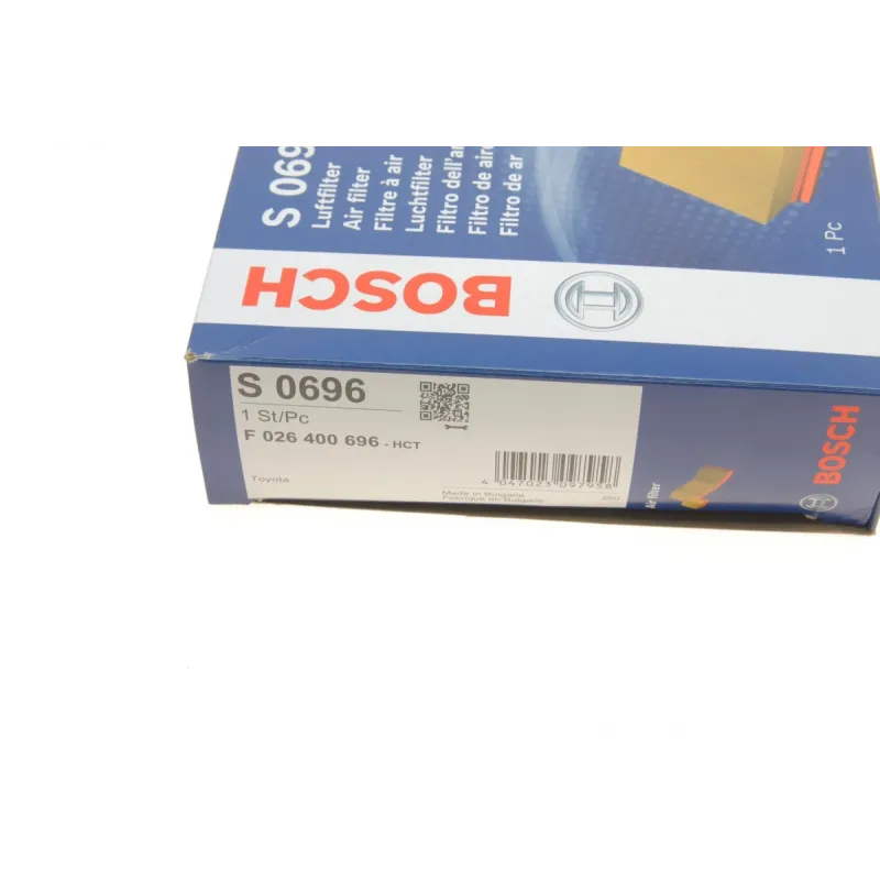 Фільтр повітряний BOSCH F 026 400 696 для Lexus UX, Toyota Corolla Cross, Yaris Cross