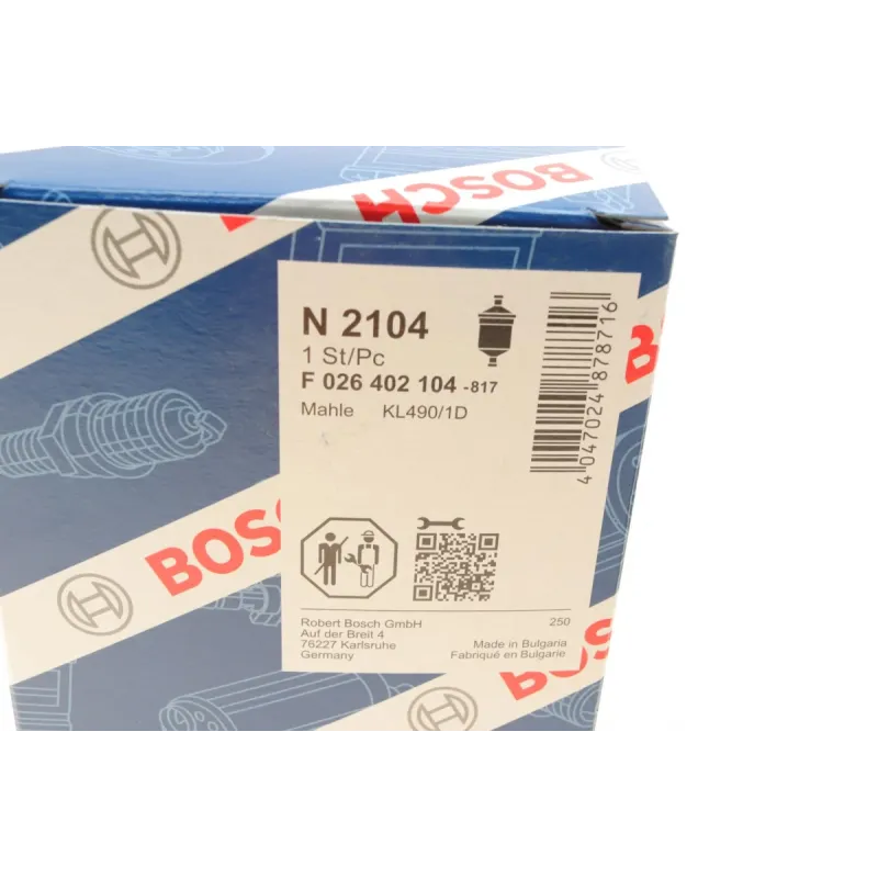 Фільтр паливний BOSCH F 026 402 104 для Mercedes-Benz Sprinter 2.2/3.0CDI (OM651/OM642) 2009-, H=135mm