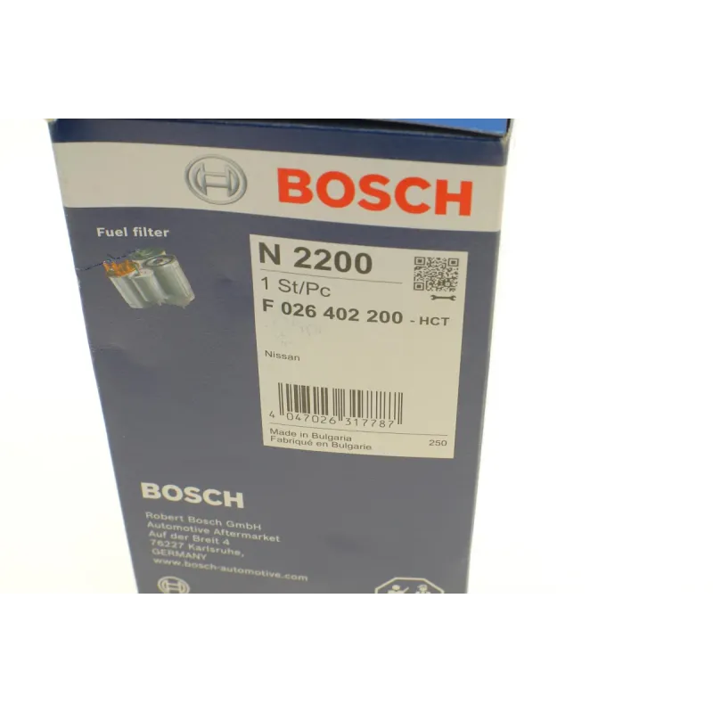 Фільтр паливний BOSCH F 026 402 200 для Nissan Juke 1.5 dCi 2010-, Pulsar 1.5 dCi 2014-, 91.5 мм