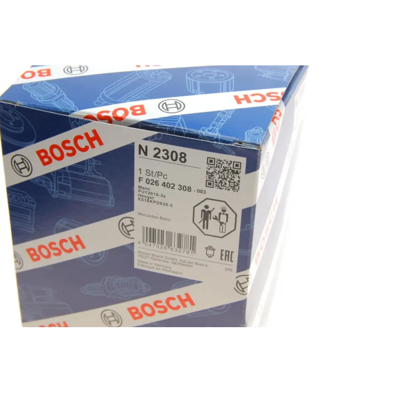 Фільтр паливний BOSCH F 026 402 308 для Mercedes-Benz Actros MP4, Antos, Citaro 10.7D-12.8D 2011-