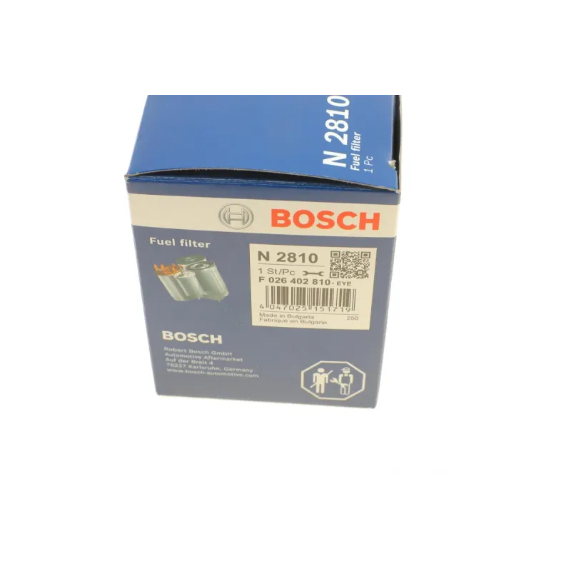 Фільтр паливний BOSCH F 026 402 810 для Toyota Yaris 1.4D 2011-, 66x90x13.5 мм