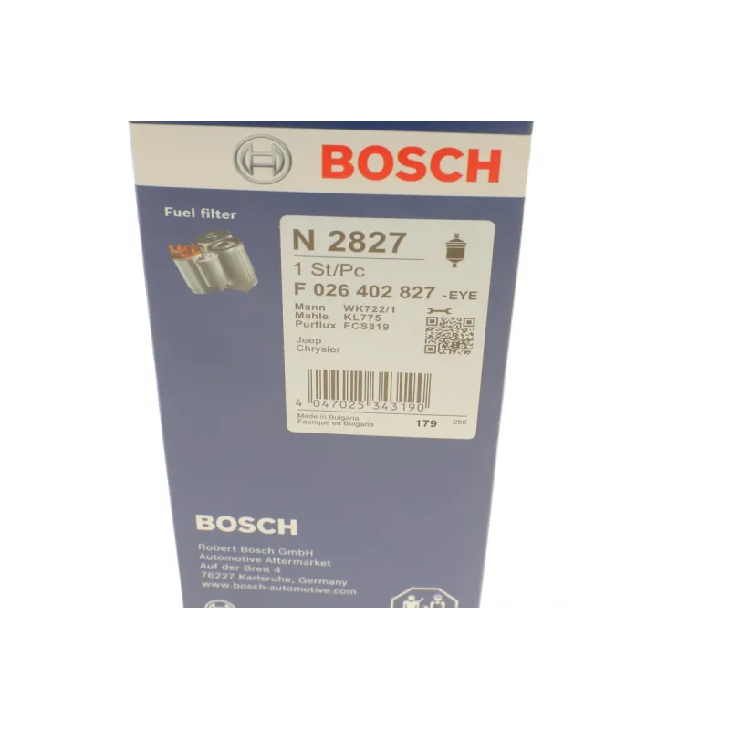 Фільтр паливний Chrysler Sebring/ Dodge Journey/ Caliber/ Jeep Compass/ Patriot 2.0 TD/ CRD 06-