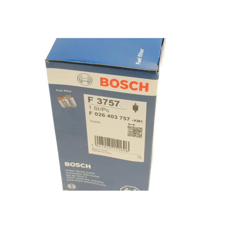 Фільтр паливний BOSCH F 026 403 757 для Toyota Land Cruiser 100, Lexus LX 4.7 1998-2007, 70x120 мм