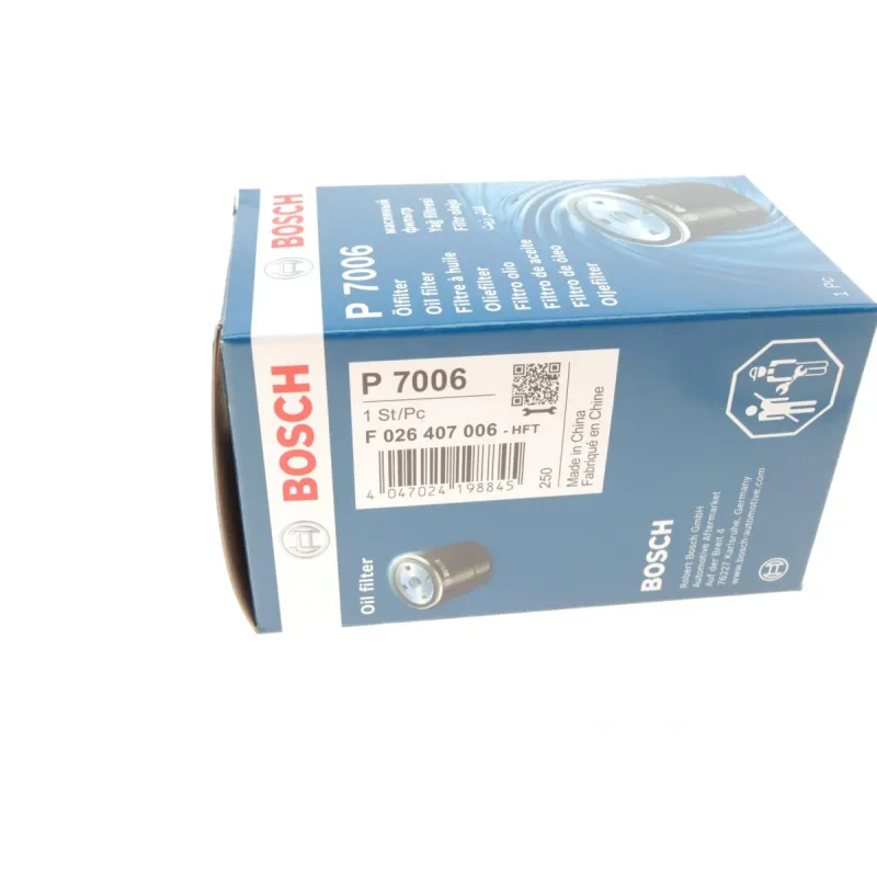 Фільтр масляний BOSCH F 026 407 006 для Opel Astra H/J, Chevrolet Cruze, Aveo 1.0-1.8