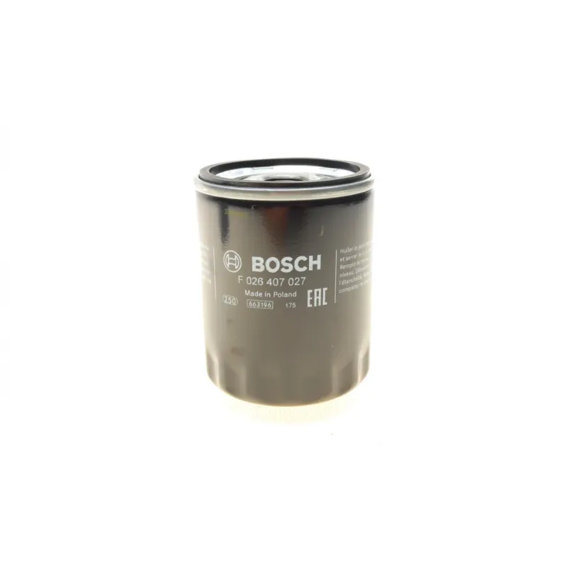 Фільтр масляний BOSCH F 026 407 027 для Mitsubishi Colt, Smart Forfour 1.5D 2004-2013, 75x97 мм