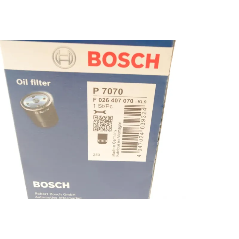 Фільтр масляний BOSCH F 026 407 070 для Honda Accord CR-V 2.2 i-CTDi 2004-2008 64x31x115 мм