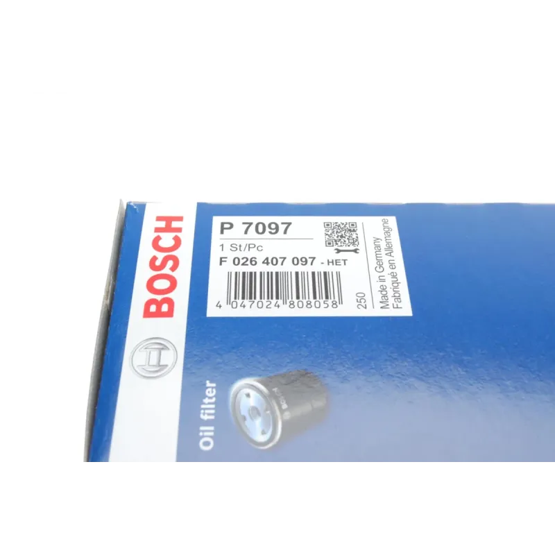 Фільтр масляний BOSCH F 026 407 097 для Volvo C30 S40 S60 S80 2.0-2.4 2010-