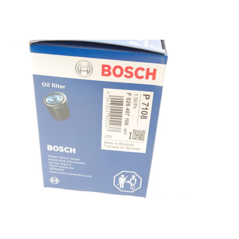 Фільтр масляний BOSCH F 026 407 108 для Fiat Doblo, Alfa Romeo Giulietta, Jeep Cherokee 1.6/2.0D
