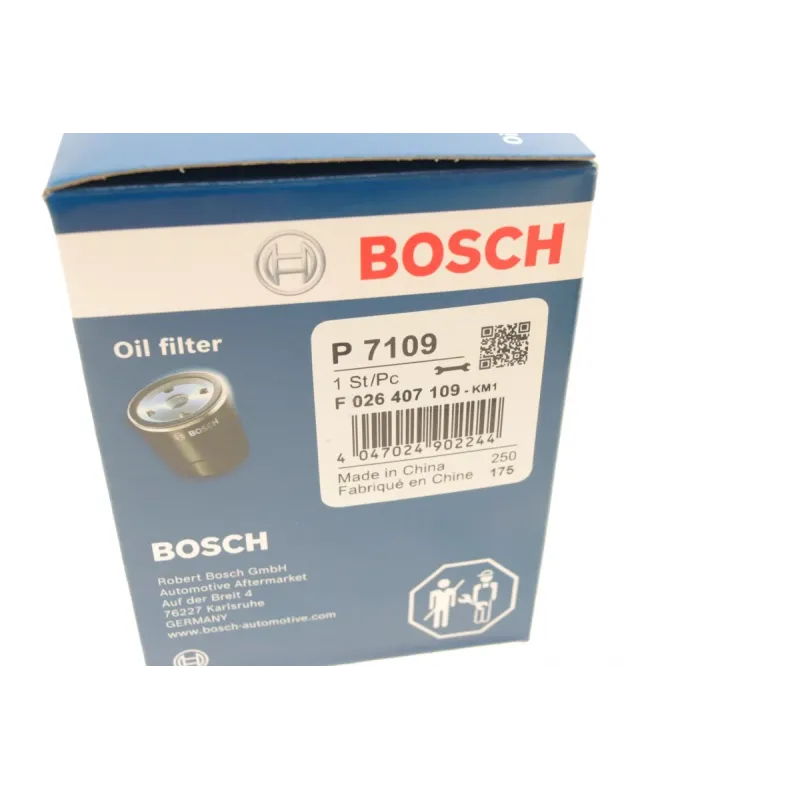 Фільтр масляний BOSCH F 026 407 109 для Opel Vectra C/Insignia 2.8 V6 05-17, 53x20x96 мм