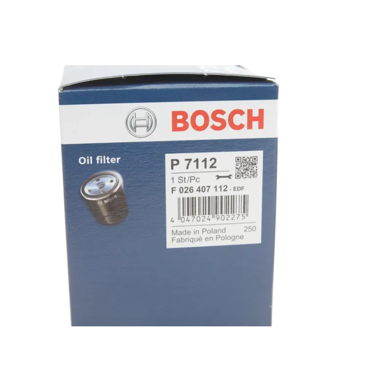 Фільтр масляний BOSCH F 026 407 112 для Mercedes-Benz Sprinter/Vito OM611/612/646/651, 65x115x32 мм