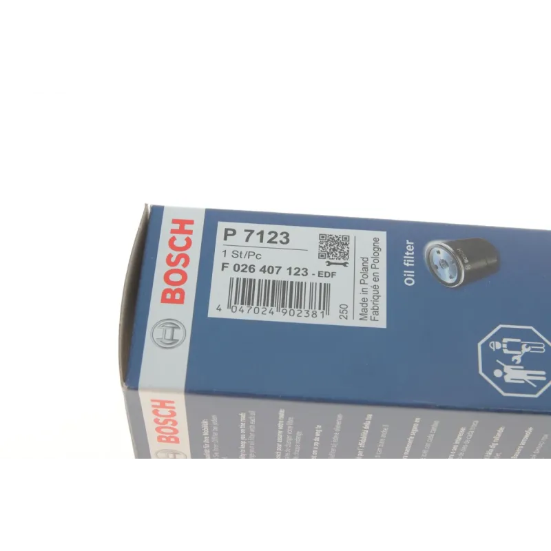 Фільтр масляний BOSCH F 026 407 123 для BMW 520D (F10) 2010-, 52x117/134 мм