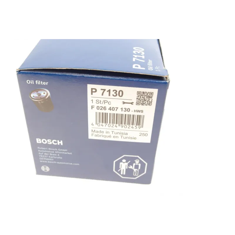 Фільтр масляний BOSCH F 026 407 130 для Chevrolet Aveo T250/T255 1.2 2008-, M 18 x 1,5