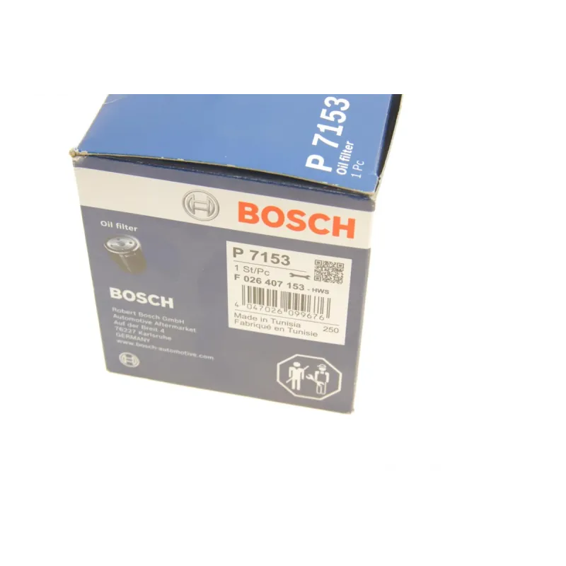 Фільтр масляний BOSCH F 026 407 153 для Audi A1, Seat Ibiza V, Skoda Fabia 1.4 TDI 2014-