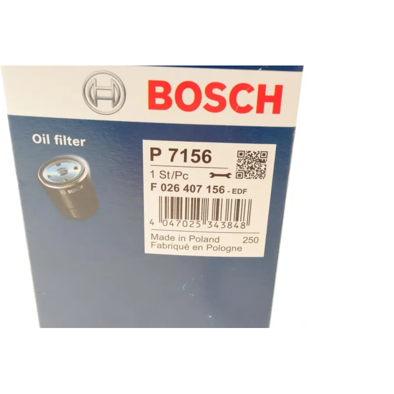 Фільтр масляний BOSCH F 026 407 156 для Hyundai Santa Fe, Kia Sorento 2.0/2.2 CRDi 2009-