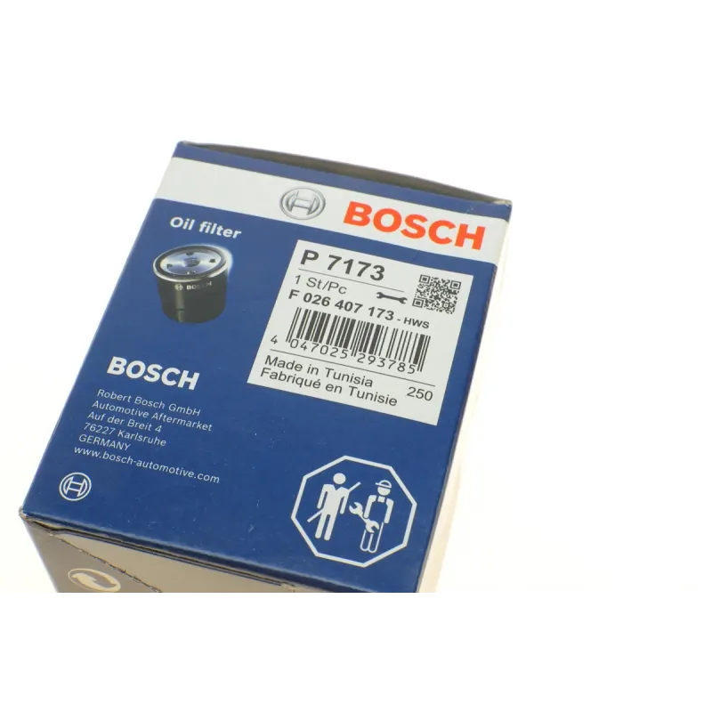 Фільтр масляний BOSCH F 026 407 173 для BMW 3 (F30) 1.6i 2012-, 65x83x32x35 мм