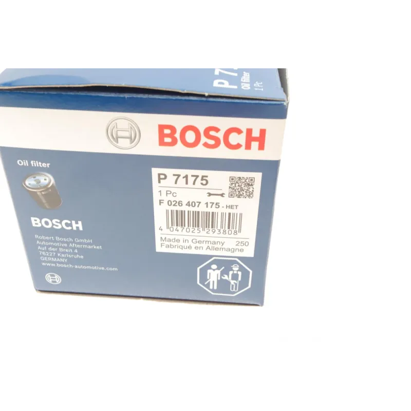 Фільтр масляний BOSCH F 026 407 175 для BMW 1 (F20/F21) 2.0 2010-, 74x79x41 мм