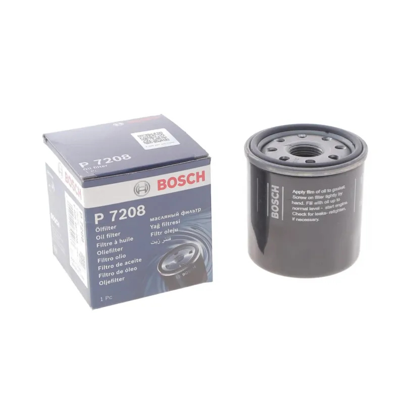 Фільтр масляний BOSCH F 026 407 208 для Toyota Corolla 1.3-1.8 (1989-), Citroen C1 1.0 (2005-), Peugeot 107 1.0 (2005-), діаметр 65 мм
