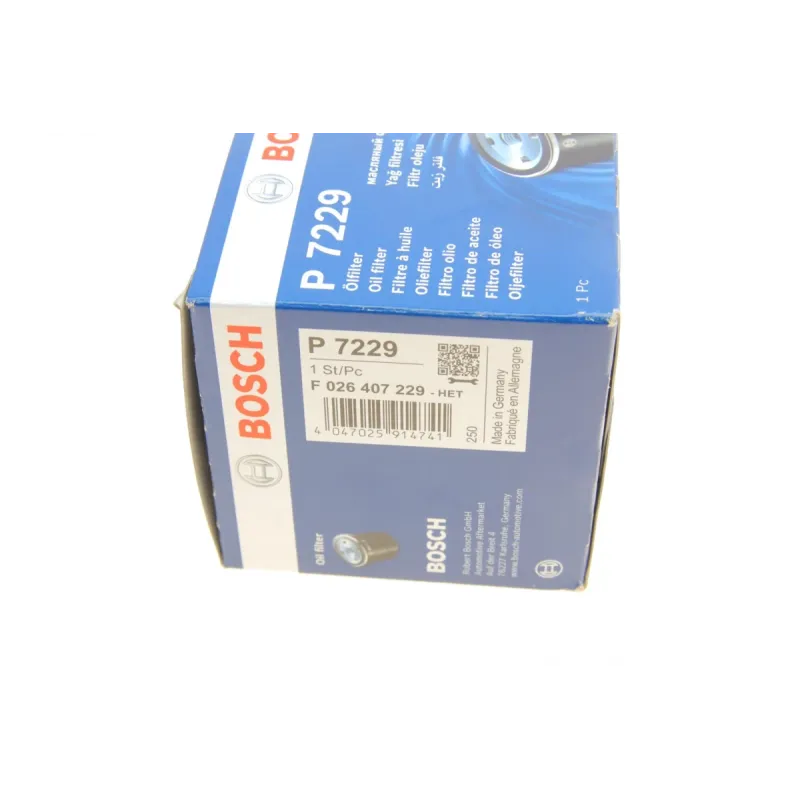 Фільтр масляний BOSCH F 026 407 229 для Jeep Cherokee/Wrangler 2.0-3.8 1986-, 76x79 мм