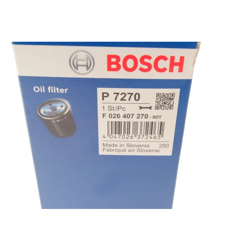 Фільтр масляний BOSCH F 026 407 270 для Audi A4/A6/Q7, VW Touareg 3.0TDI 123мм