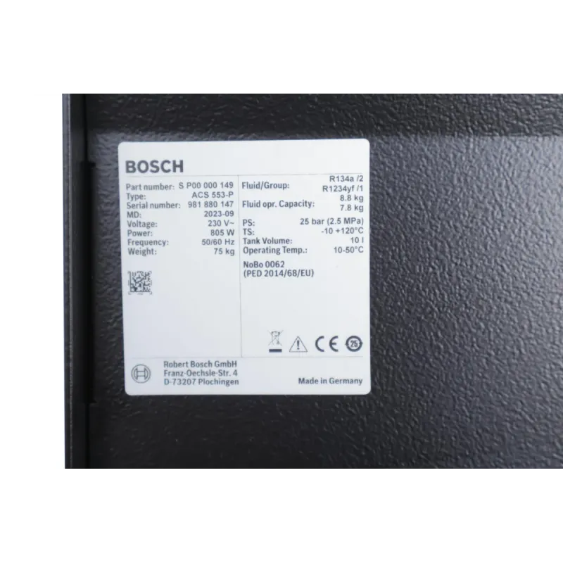 Пристрій автоматичного обслуговування кондиціонерів BOSCH ACS 553 P R134a S P00 000 149