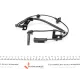 Датчик ABS задній BREMI 50881 для Mitsubishi Outlander II (CW_W) 2006-2012, з кабелем
