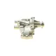 Помпа води BUGATTI PA0319C для Audi 80/100, VW Caddy/Golf/T4 (1.3-2.0/1.6-1.9TD/TDI) 1976-2003, 6 лопатей, з корпусом